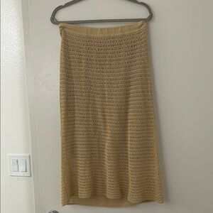 VINCE Crochet Midi Skirt